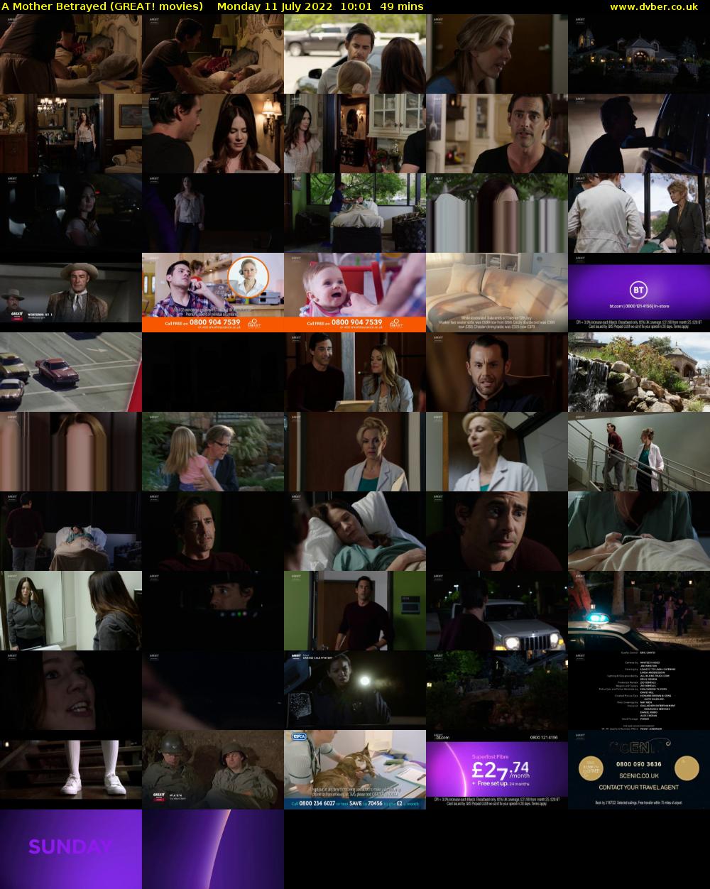 A Mother Betrayed (GREAT! movies) Monday 11 July 2022 10:01 - 10:50