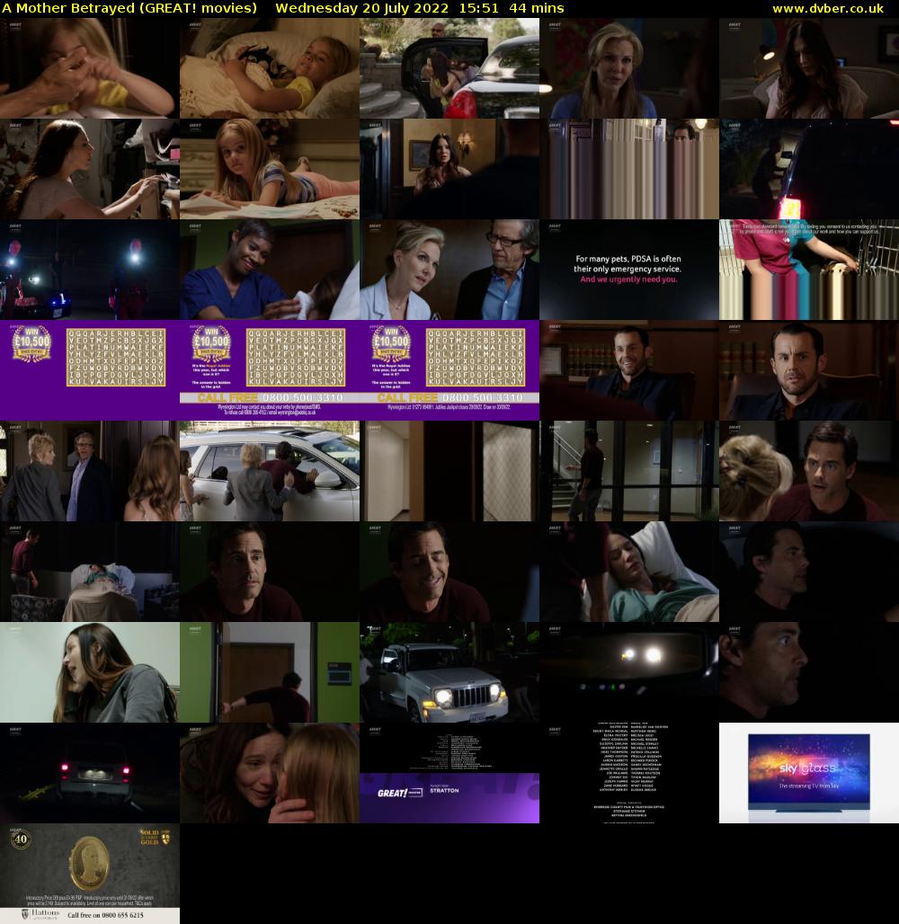 A Mother Betrayed (GREAT! movies) Wednesday 20 July 2022 15:51 - 16:35