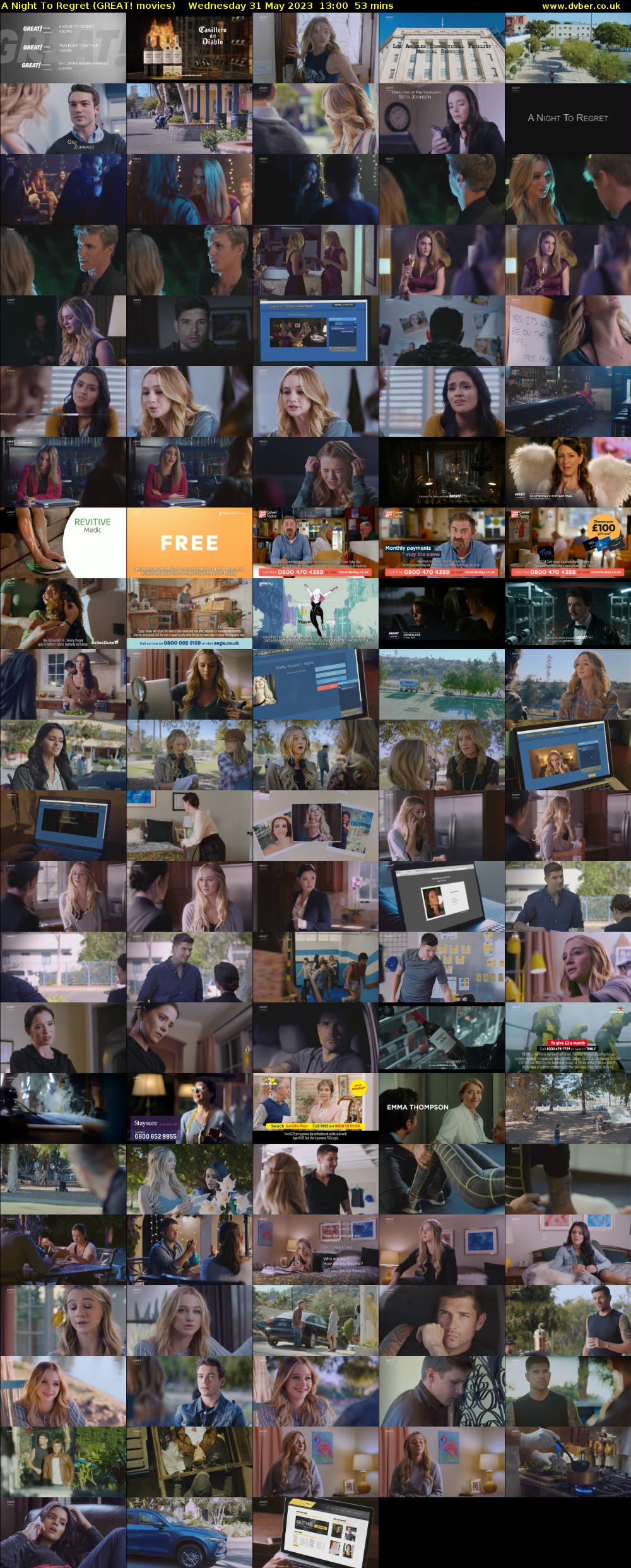 A Night To Regret (GREAT! movies) Wednesday 31 May 2023 13:00 - 13:53