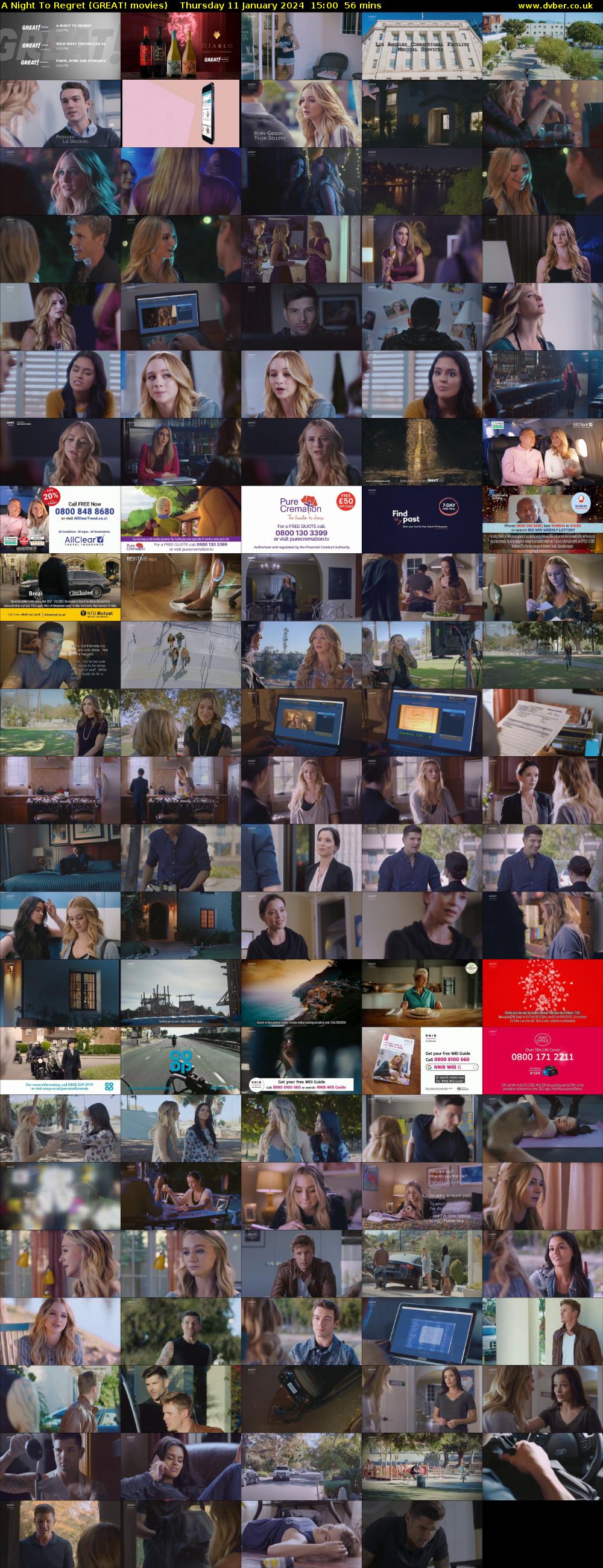 A Night To Regret (GREAT! movies) Thursday 11 January 2024 15:00 - 15:56
