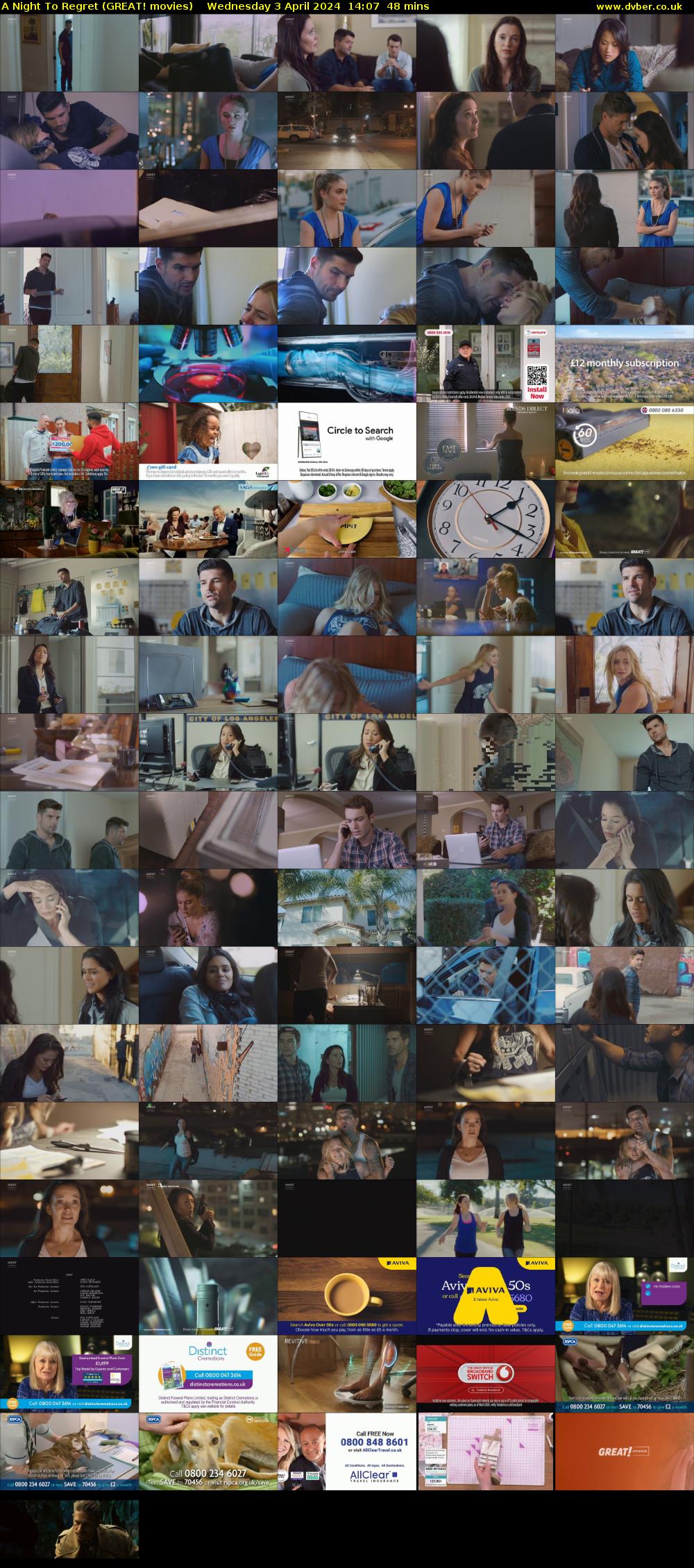 A Night To Regret (GREAT! movies) Wednesday 3 April 2024 14:07 - 14:55