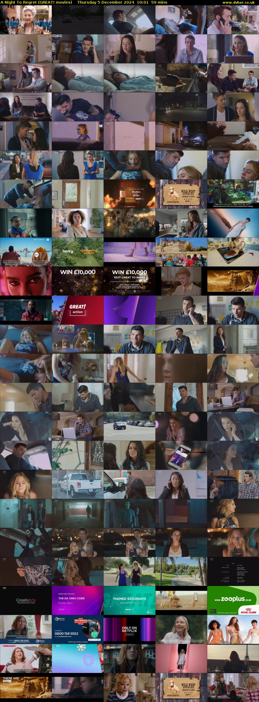 A Night To Regret (GREAT! movies) Thursday 5 December 2024 10:01 - 11:00