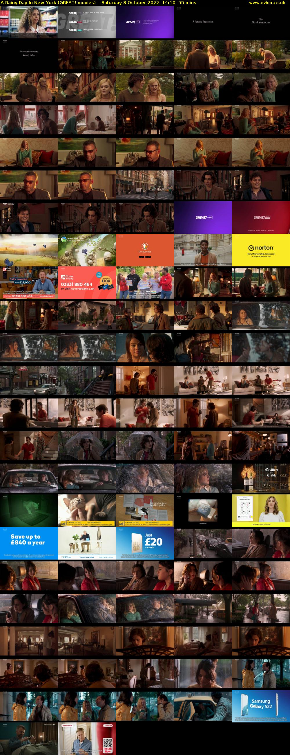 A Rainy Day In New York (GREAT! movies) Saturday 8 October 2022 14:10 - 15:05