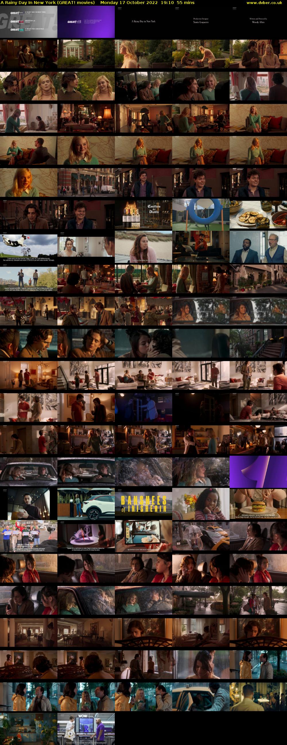 A Rainy Day In New York (GREAT! movies) Monday 17 October 2022 19:10 - 20:05