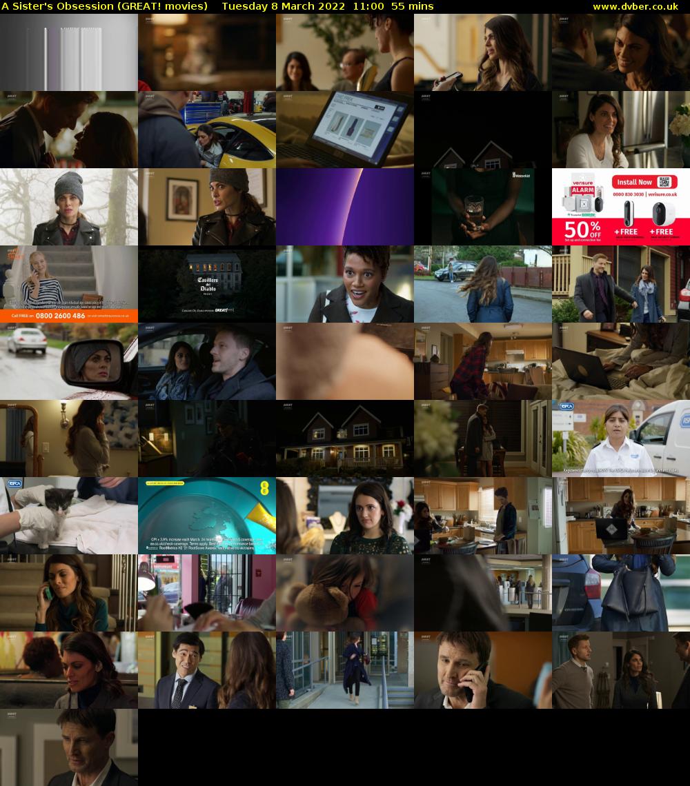 A Sister's Obsession (GREAT! movies) Tuesday 8 March 2022 11:00 - 11:55