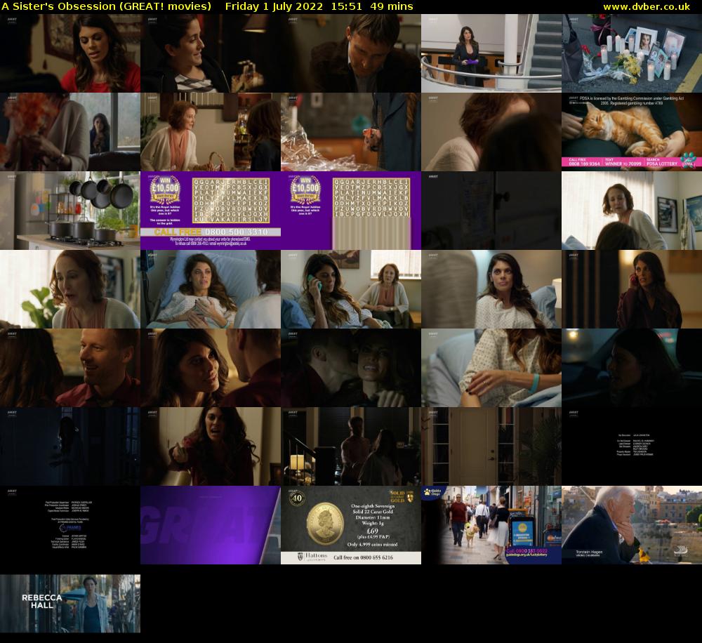 A Sister's Obsession (GREAT! movies) Friday 1 July 2022 15:51 - 16:40