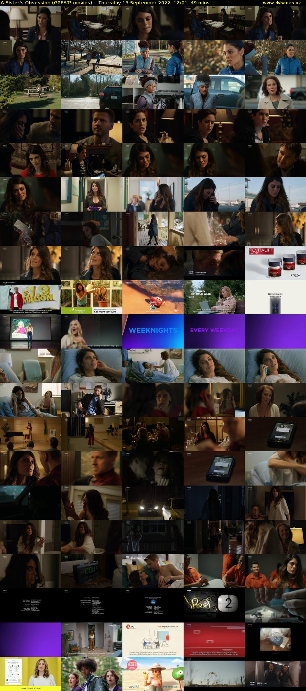 A Sister's Obsession (GREAT! movies) Thursday 15 September 2022 12:01 - 12:50