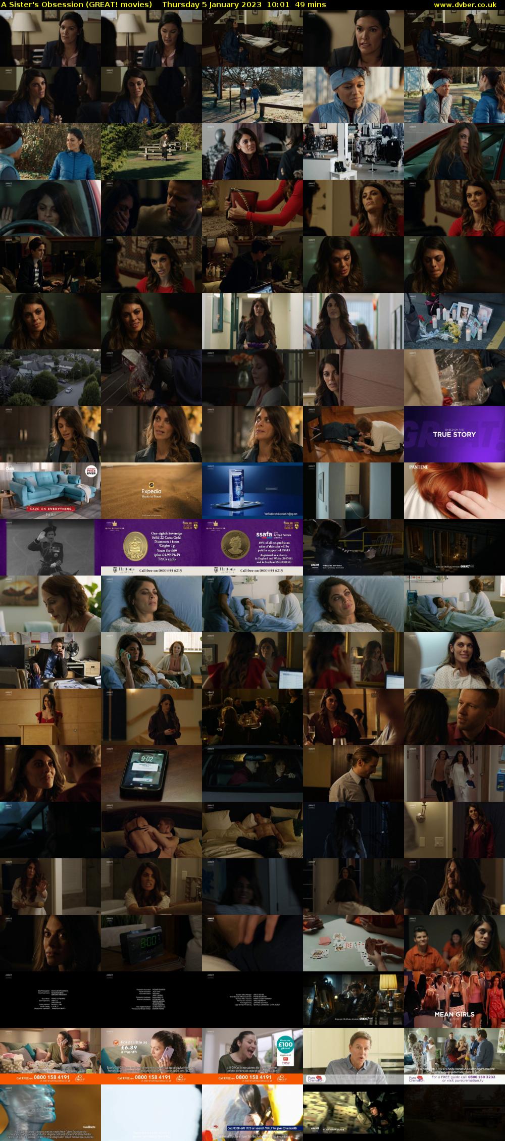A Sister's Obsession (GREAT! movies) Thursday 5 January 2023 10:01 - 10:50