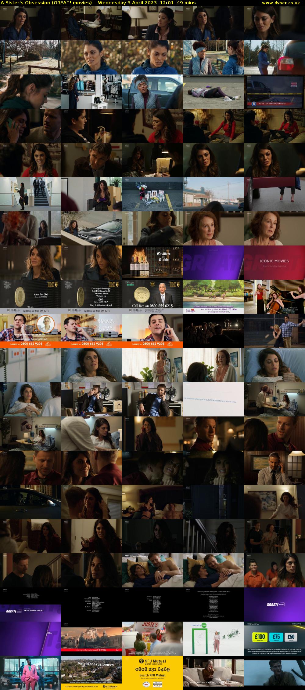 A Sister's Obsession (GREAT! movies) Wednesday 5 April 2023 12:01 - 12:50