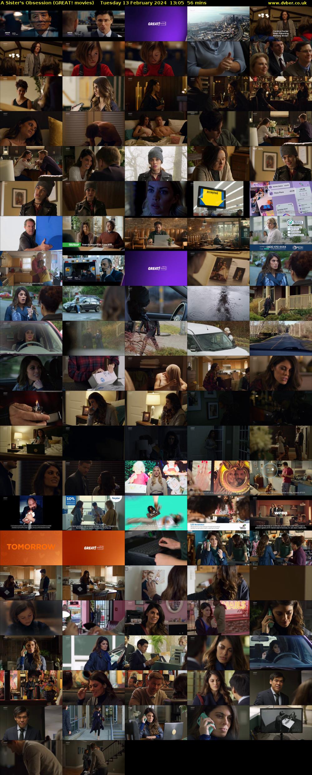 A Sister's Obsession (GREAT! movies) Tuesday 13 February 2024 13:05 - 14:01