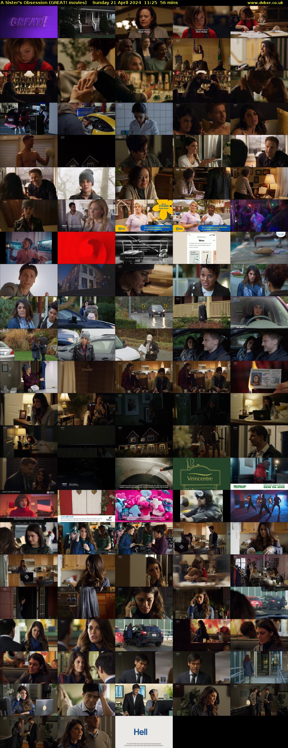 A Sister's Obsession (GREAT! movies) Sunday 21 April 2024 11:25 - 12:21