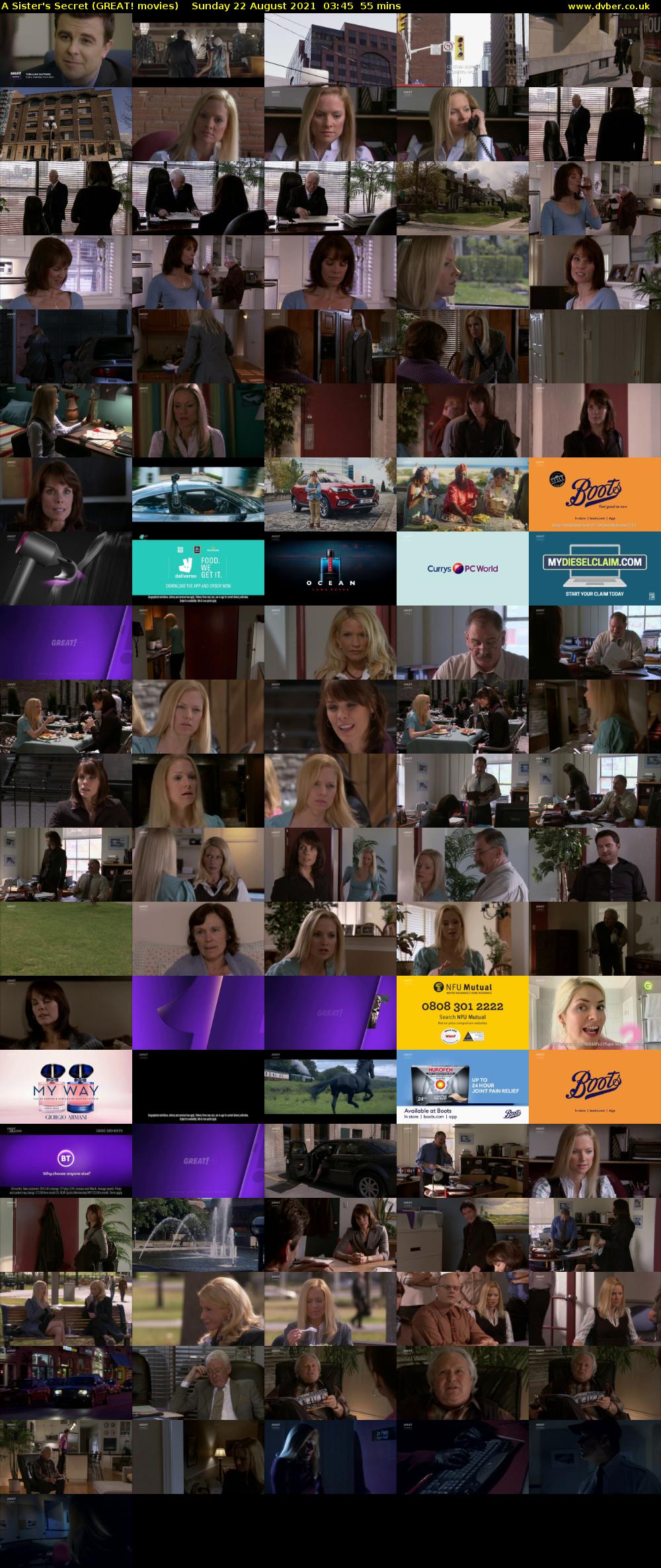 A Sister's Secret (GREAT! movies) Sunday 22 August 2021 03:45 - 04:40