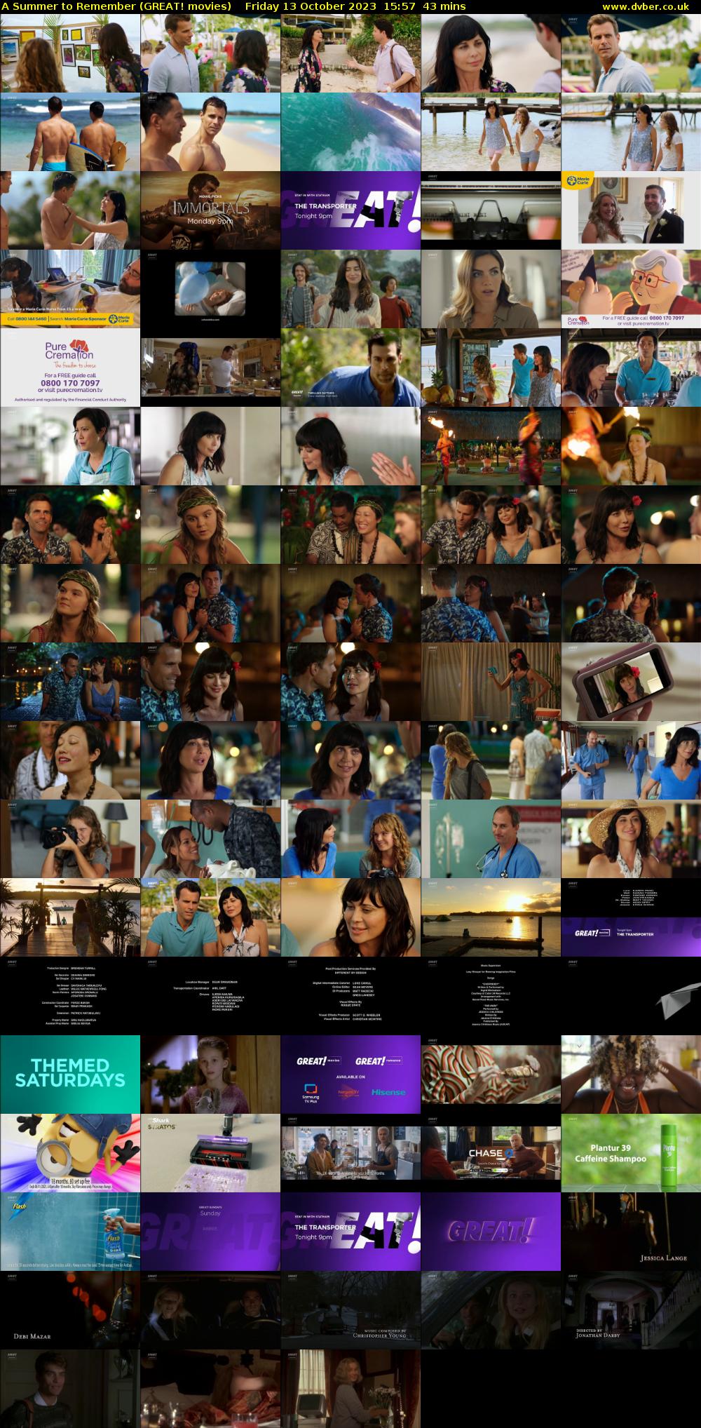 A Summer to Remember (GREAT! movies) Friday 13 October 2023 15:57 - 16:40
