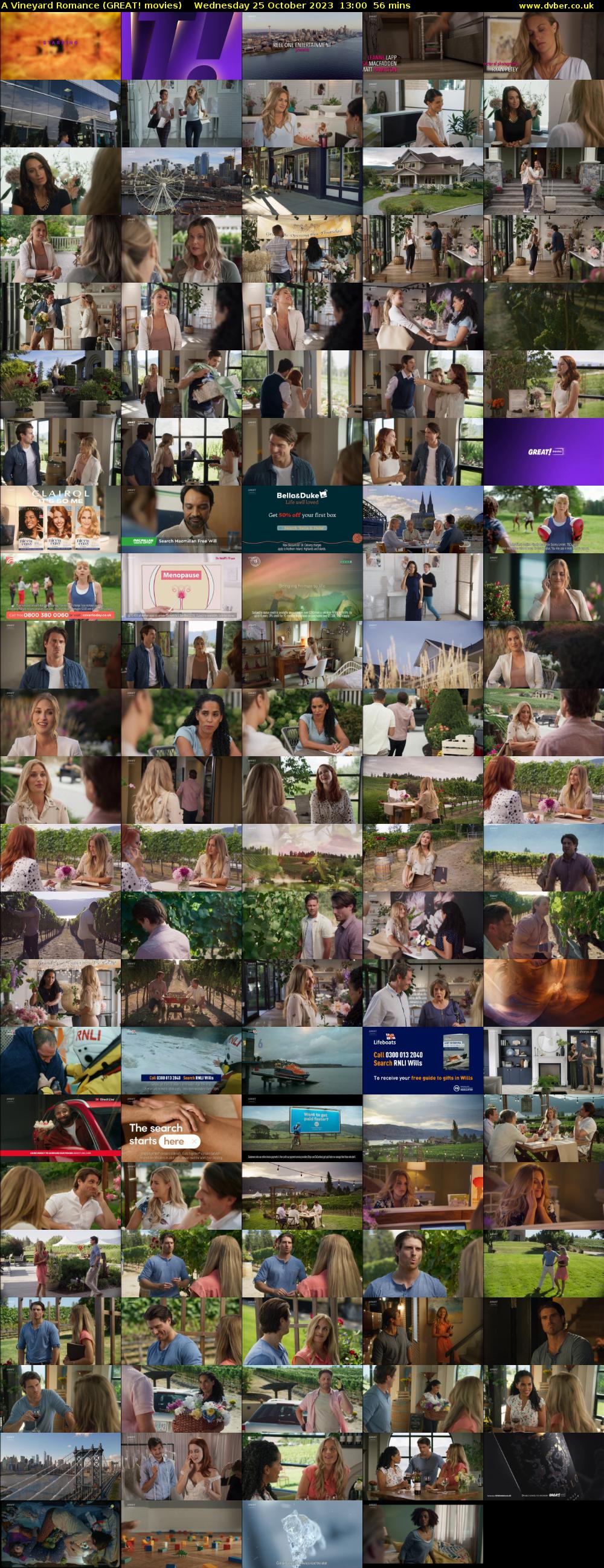 A Vineyard Romance (GREAT! movies) Wednesday 25 October 2023 13:00 - 13:56