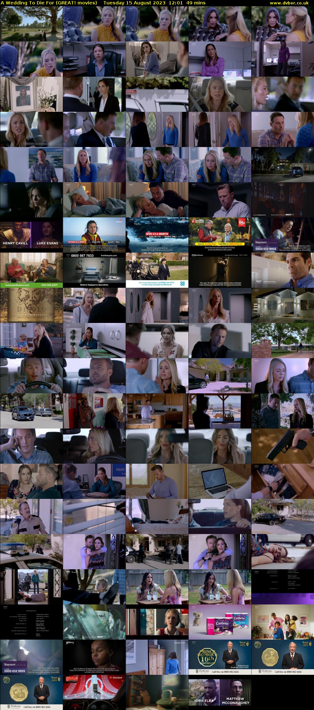 A Wedding To Die For (GREAT! movies) Tuesday 15 August 2023 12:01 - 12:50