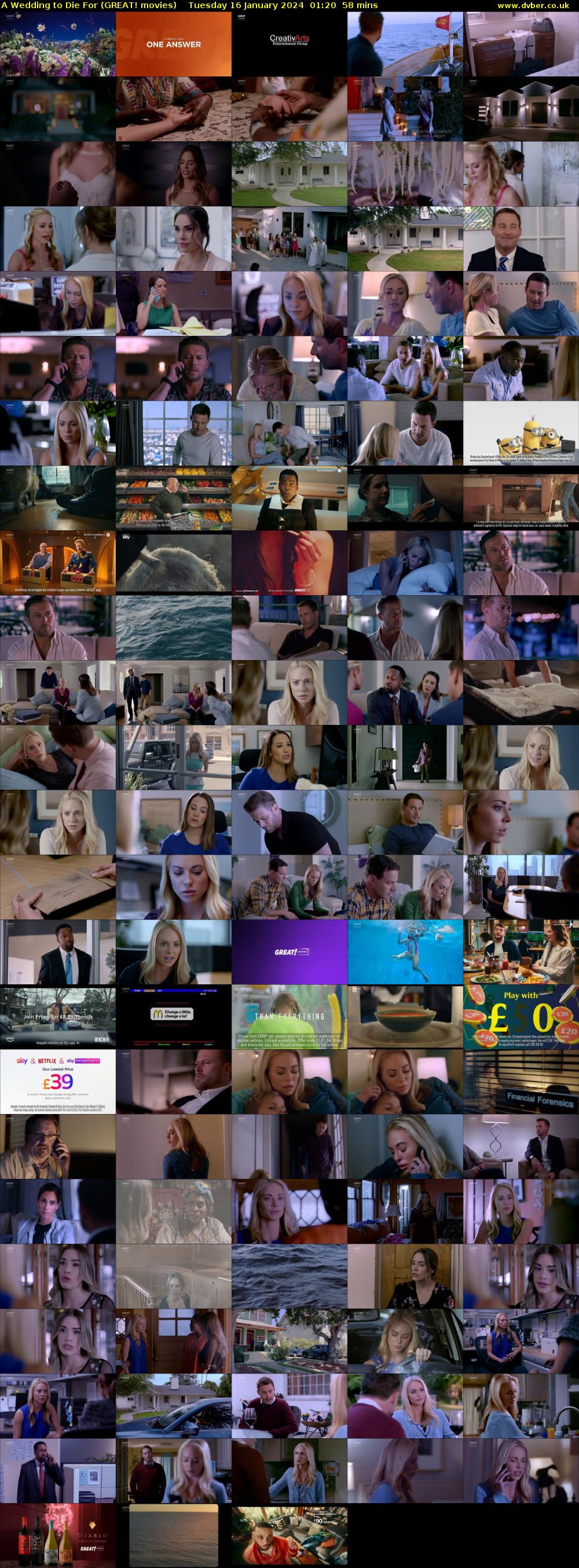 A Wedding To Die For (GREAT! movies) Tuesday 16 January 2024 01:20 - 02:18