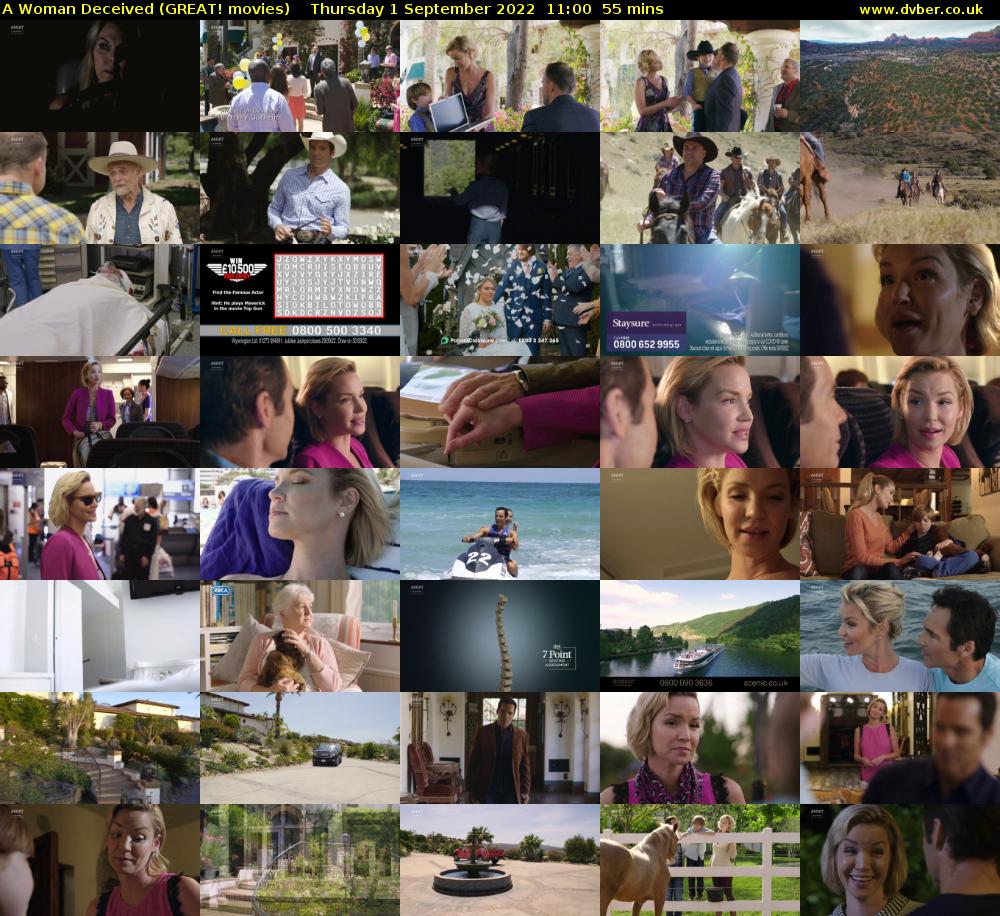 A Woman Deceived (GREAT! movies) Thursday 1 September 2022 11:00 - 11:55