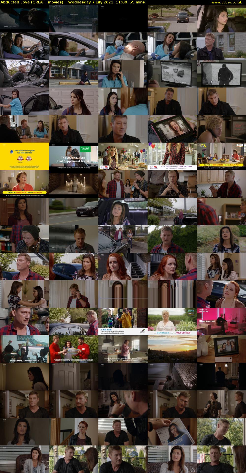 Abducted Love (GREAT! movies) Wednesday 7 July 2021 11:00 - 11:55