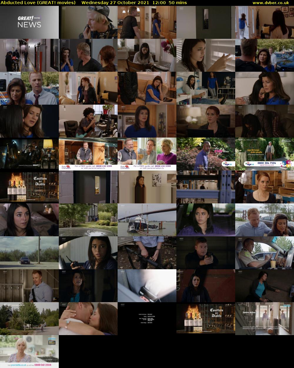 Abducted Love (GREAT! movies) Wednesday 27 October 2021 12:00 - 12:50