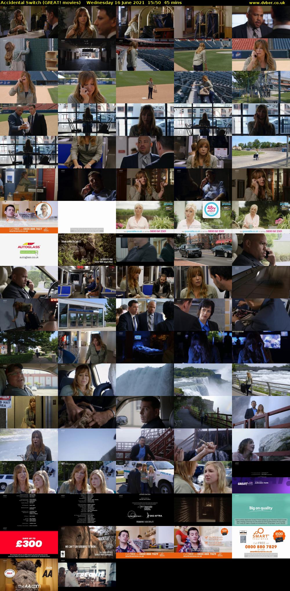 Accidental Switch (GREAT! movies) Wednesday 16 June 2021 15:50 - 16:35