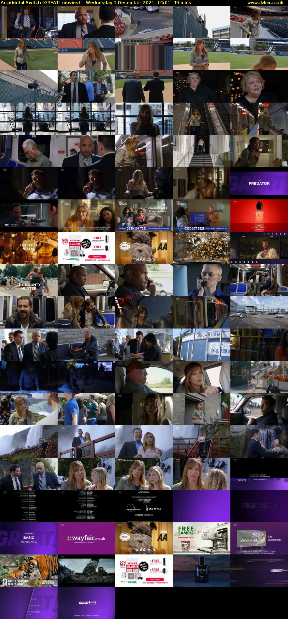 Accidental Switch (GREAT! movies) Wednesday 1 December 2021 14:01 - 14:50