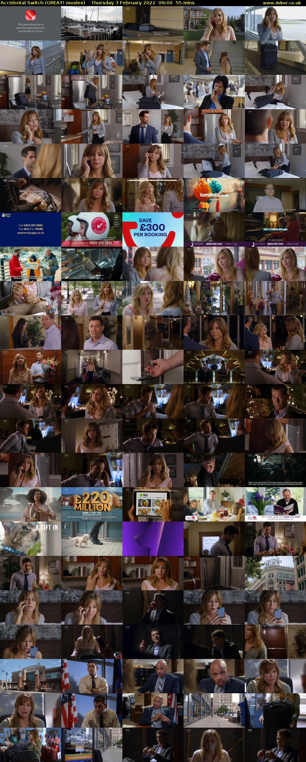 Accidental Switch (GREAT! movies) Thursday 3 February 2022 09:00 - 09:55