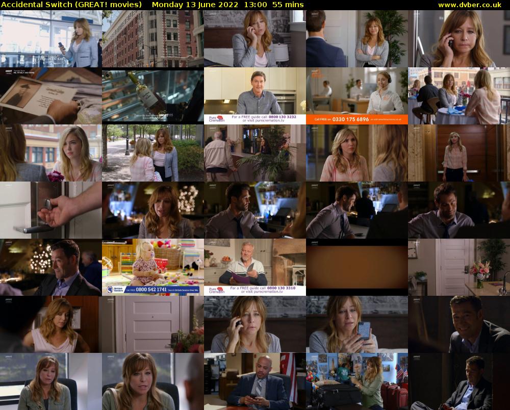 Accidental Switch (GREAT! movies) Monday 13 June 2022 13:00 - 13:55