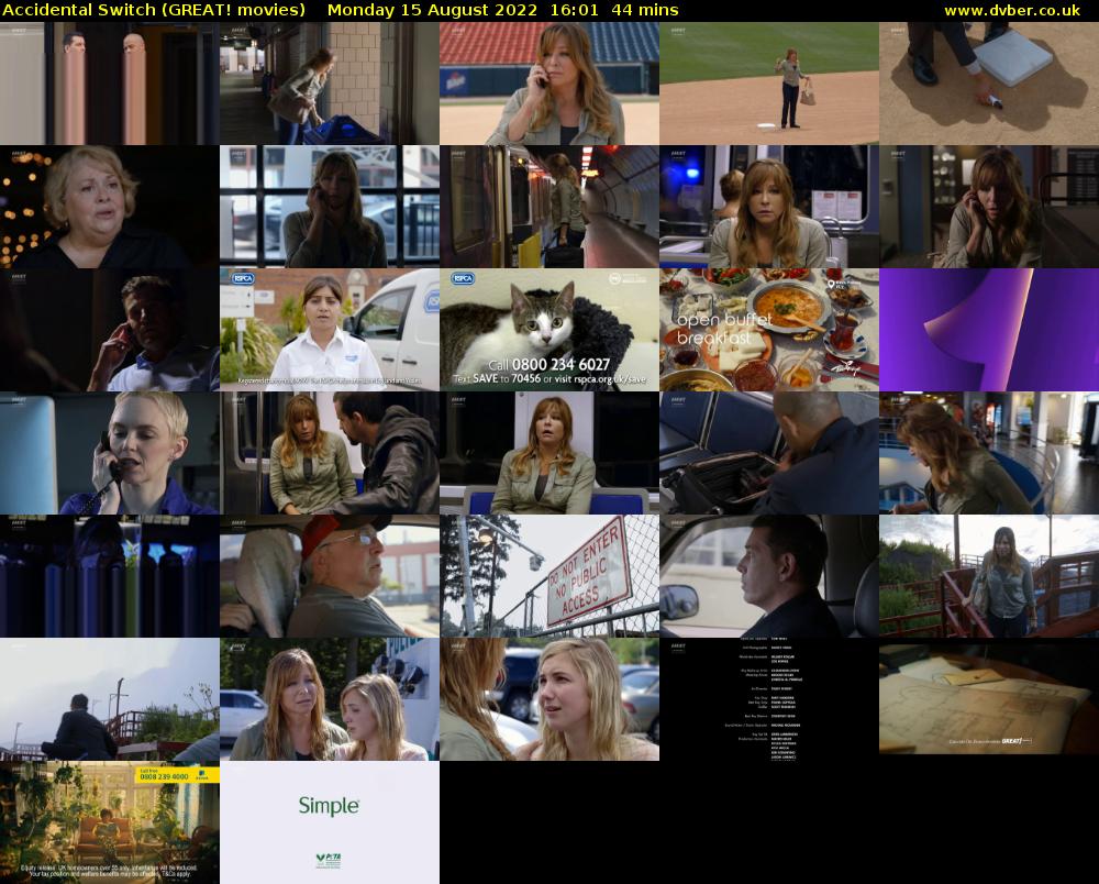 Accidental Switch (GREAT! movies) Monday 15 August 2022 16:01 - 16:45