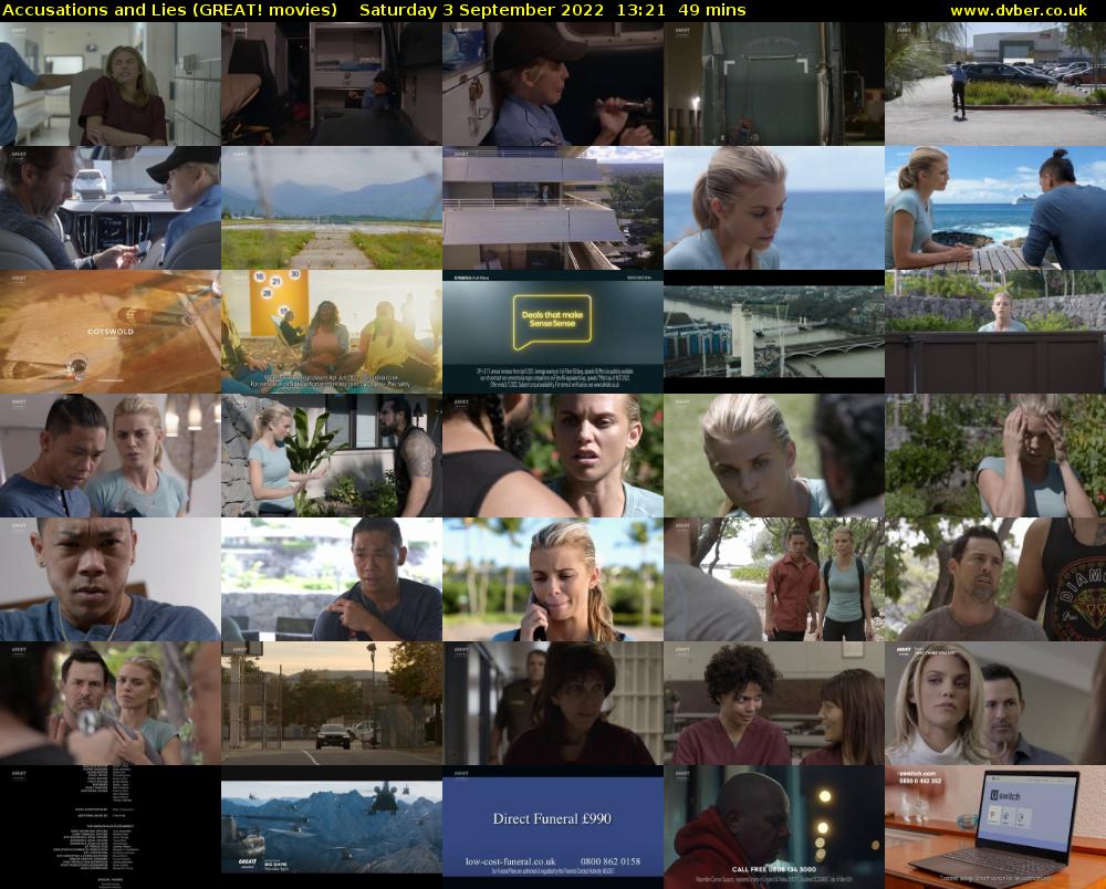 Accusations and Lies (GREAT! movies) Saturday 3 September 2022 13:21 - 14:10