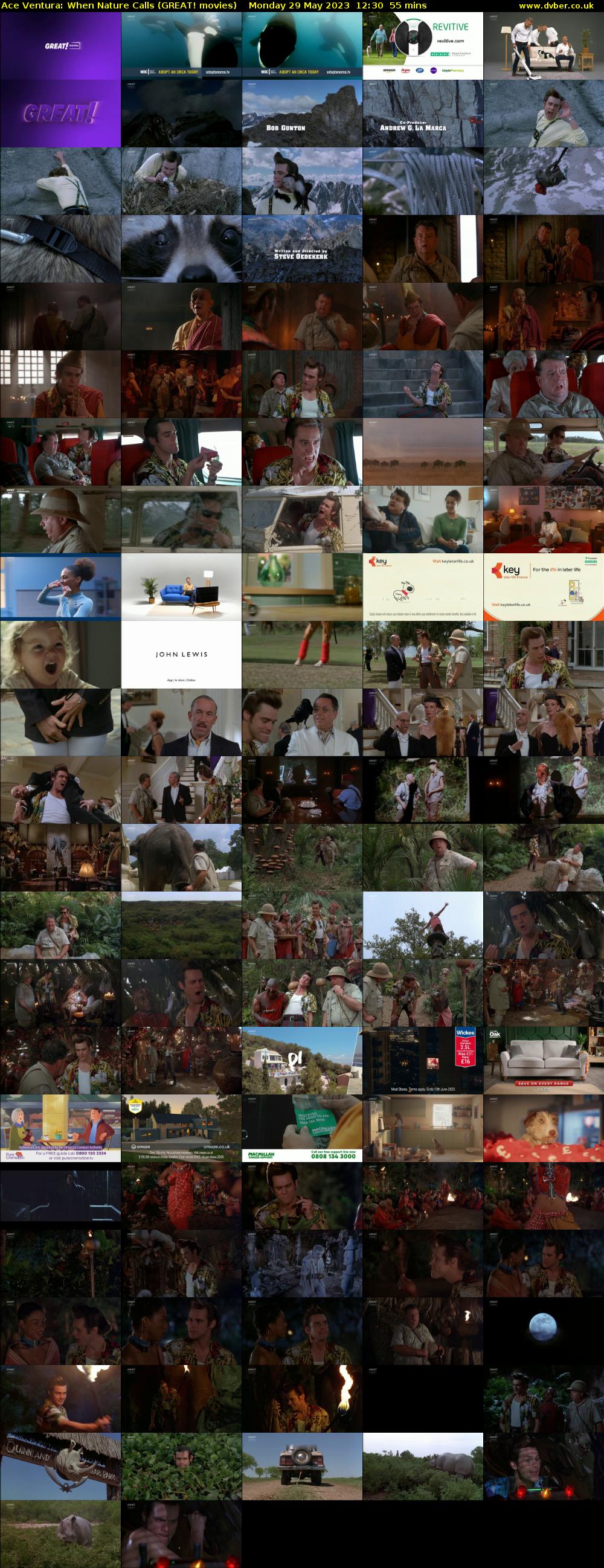 Ace Ventura: When Nature Calls (GREAT! movies) Monday 29 May 2023 12:30 - 13:25