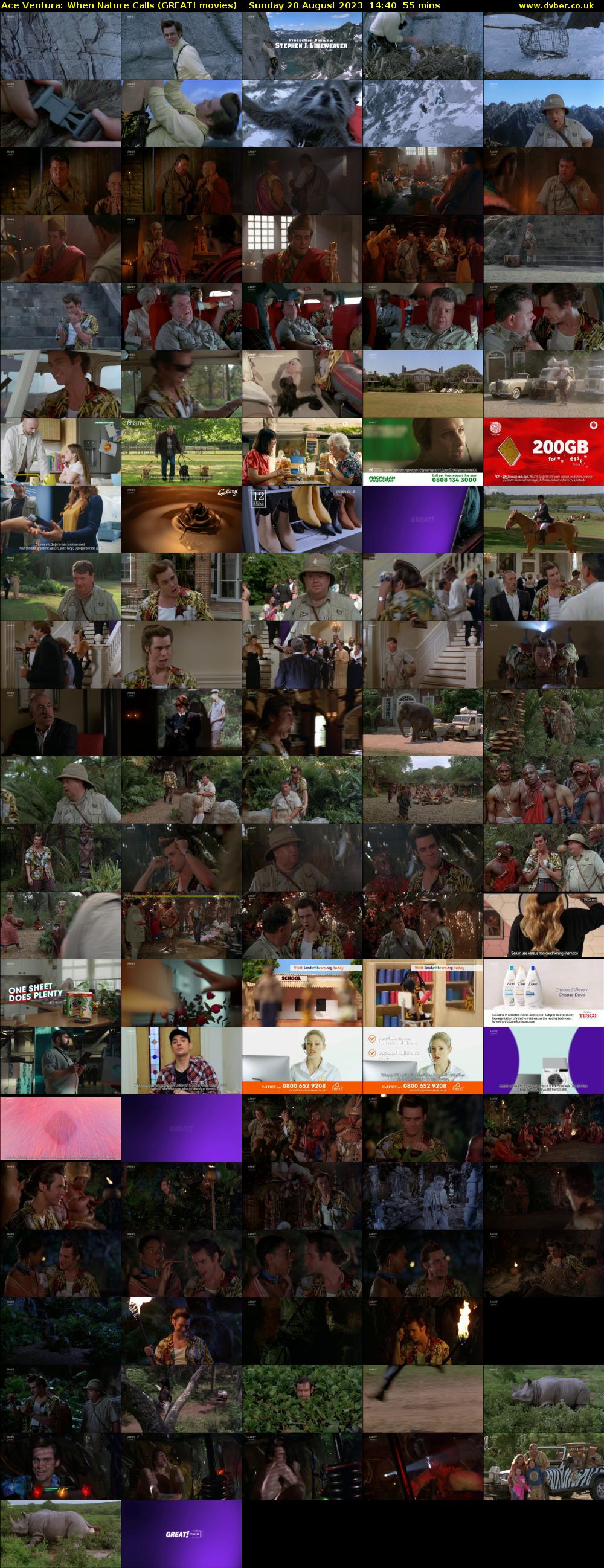 Ace Ventura: When Nature Calls (GREAT! movies) Sunday 20 August 2023 14:40 - 15:35