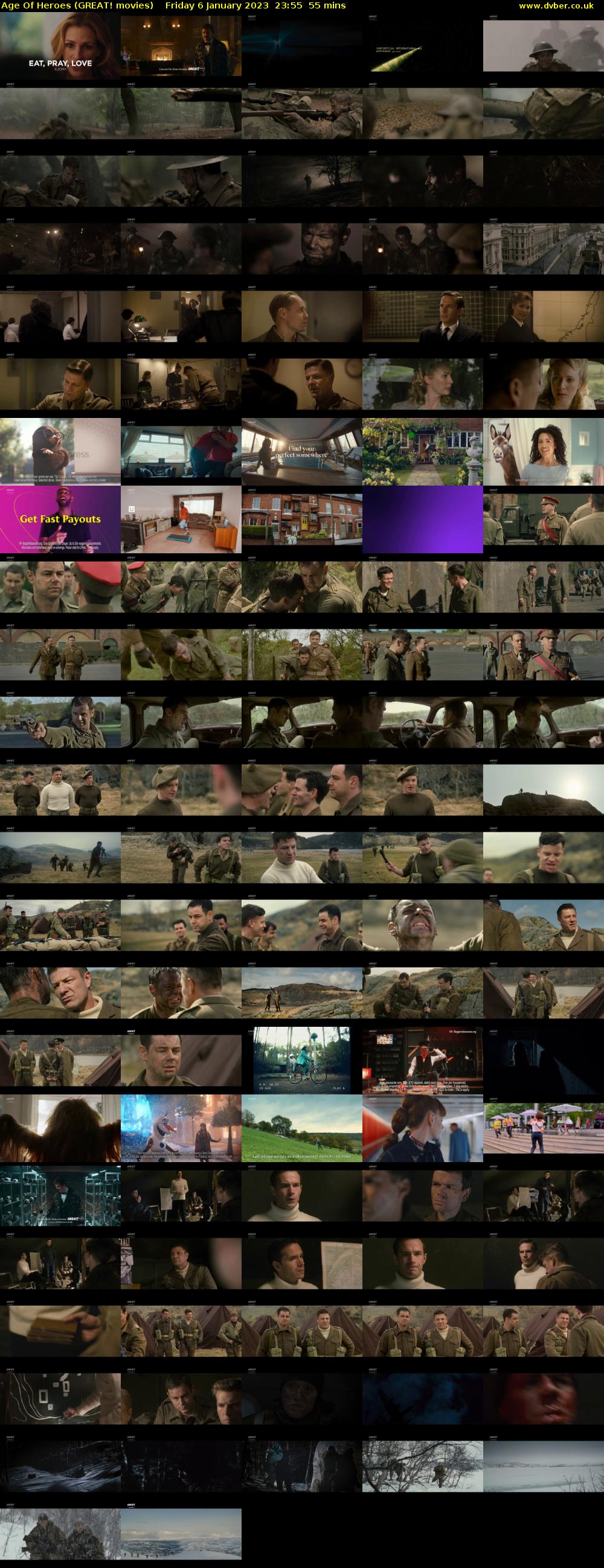 Age Of Heroes (GREAT! movies) Friday 6 January 2023 23:55 - 00:50