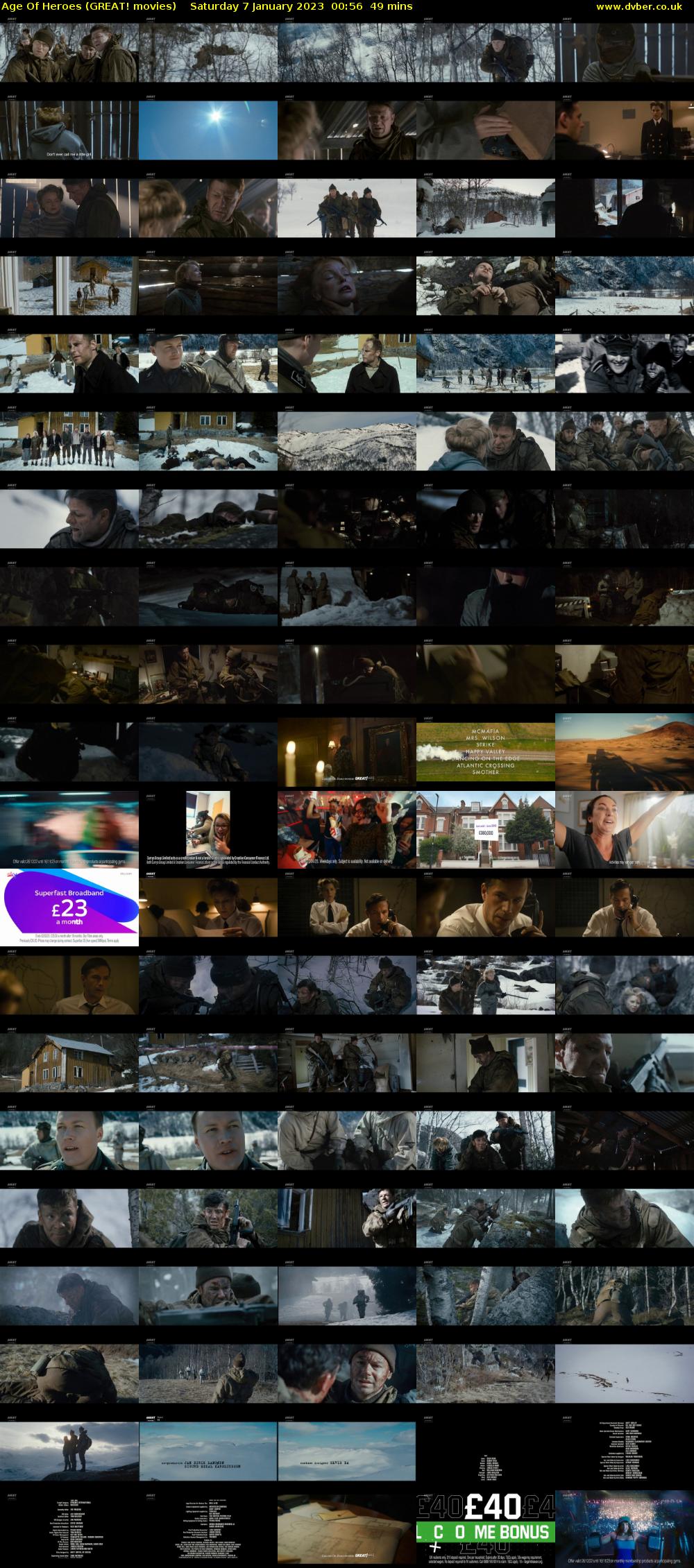 Age Of Heroes (GREAT! movies) Saturday 7 January 2023 00:56 - 01:45