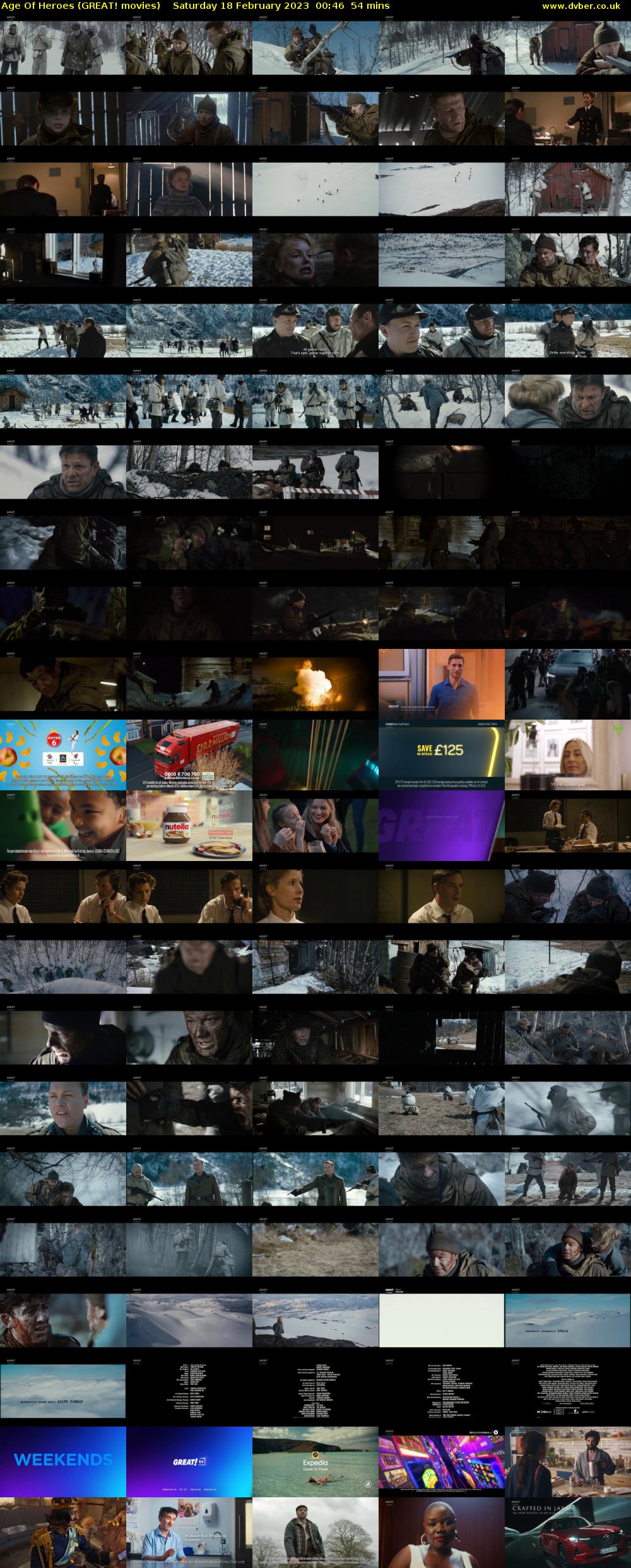 Age Of Heroes (GREAT! movies) Saturday 18 February 2023 00:46 - 01:40