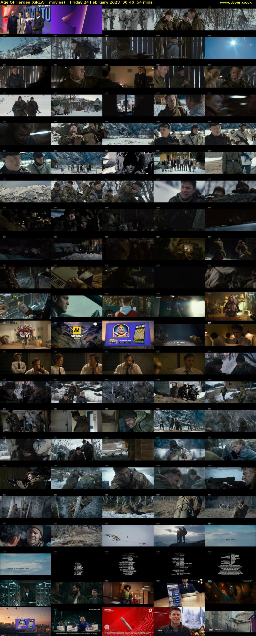 Age Of Heroes (GREAT! movies) Friday 24 February 2023 00:46 - 01:40