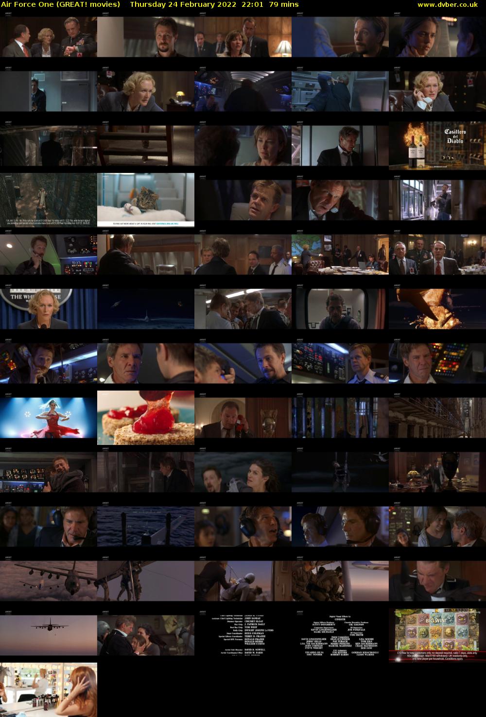 Air Force One (GREAT! movies) Thursday 24 February 2022 22:01 - 23:20