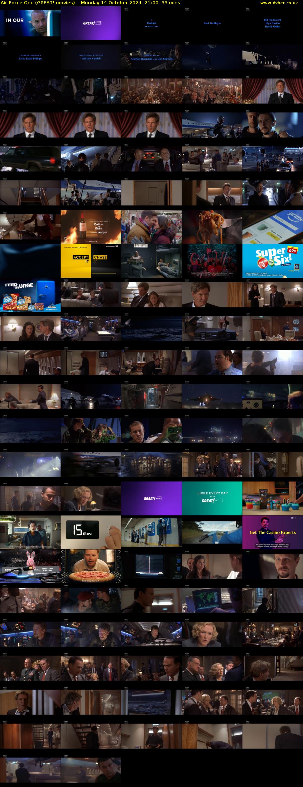 Air Force One (GREAT! movies) Monday 14 October 2024 21:00 - 21:55