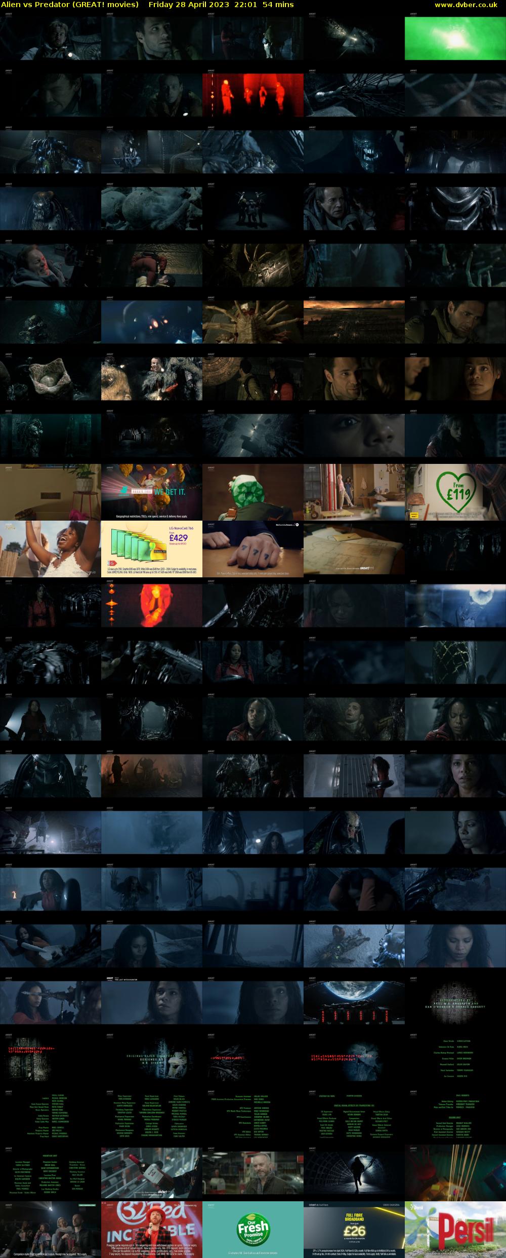 Alien vs Predator (GREAT! movies) Friday 28 April 2023 22:01 - 22:55
