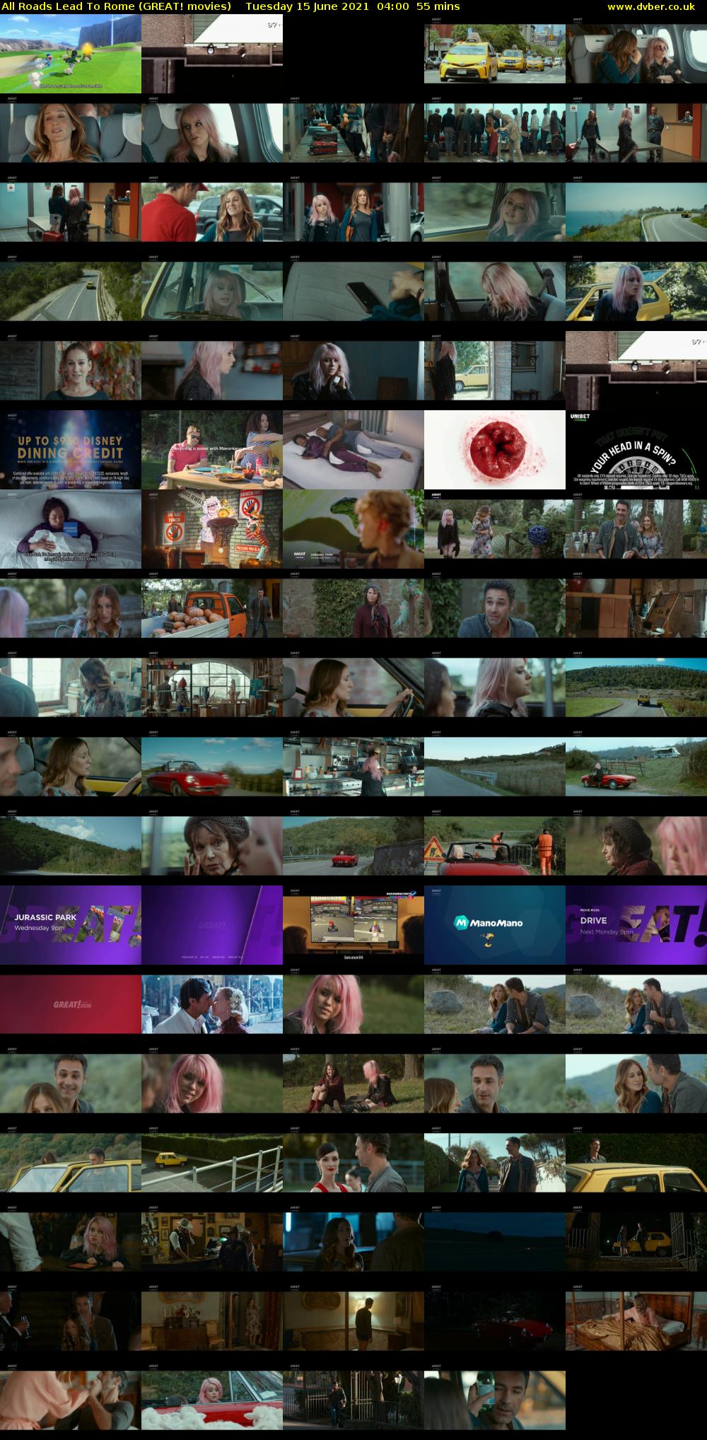 All Roads Lead To Rome (GREAT! movies) Tuesday 15 June 2021 04:00 - 04:55