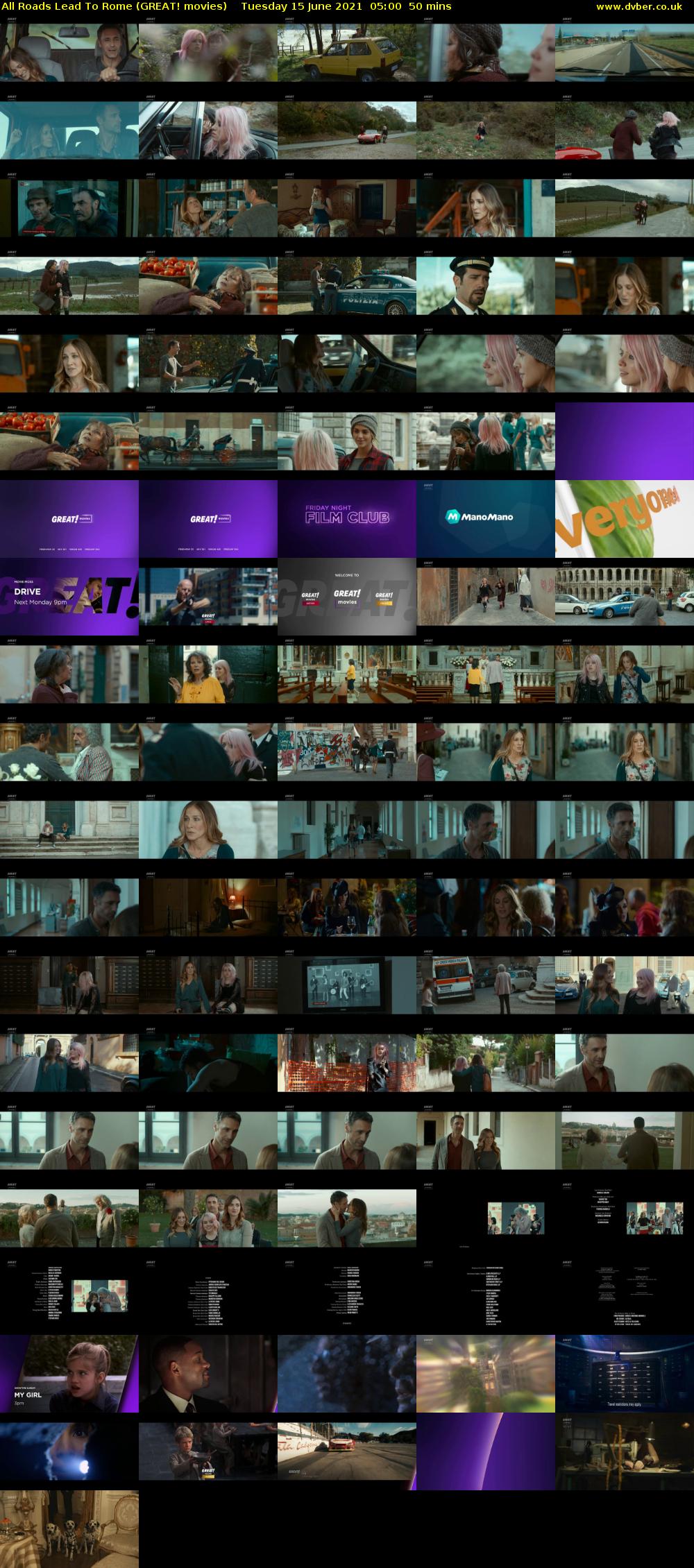 All Roads Lead To Rome (GREAT! movies) Tuesday 15 June 2021 05:00 - 05:50