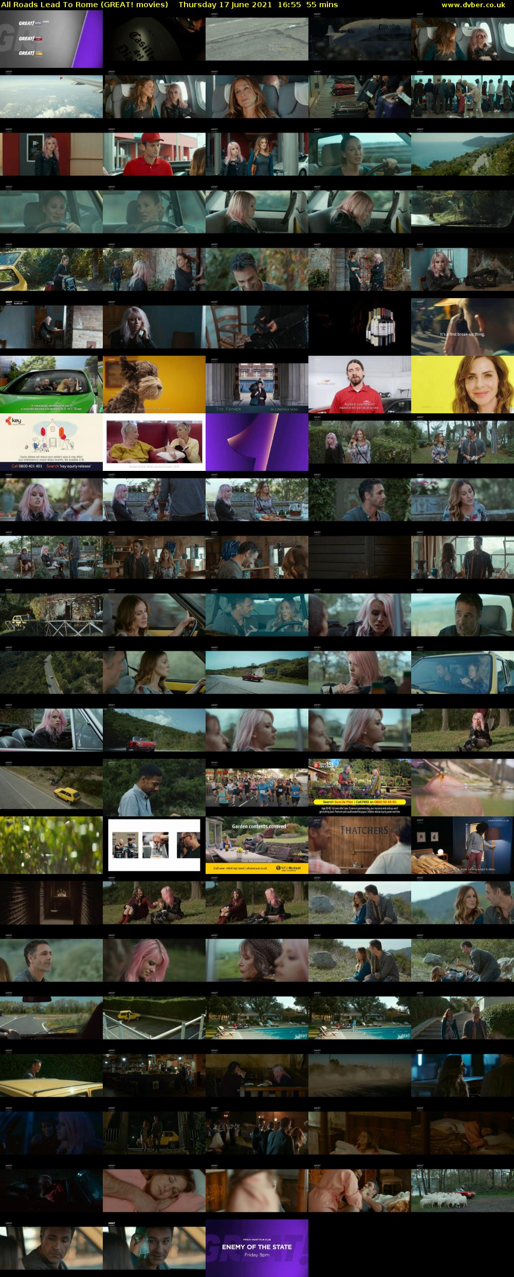 All Roads Lead To Rome (GREAT! movies) Thursday 17 June 2021 16:55 - 17:50