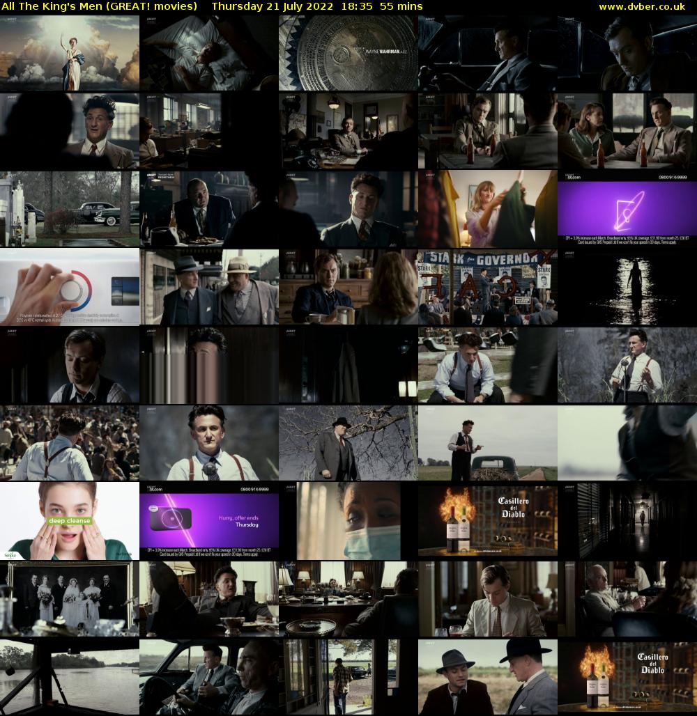 All The King's Men (GREAT! movies) Thursday 21 July 2022 18:35 - 19:30