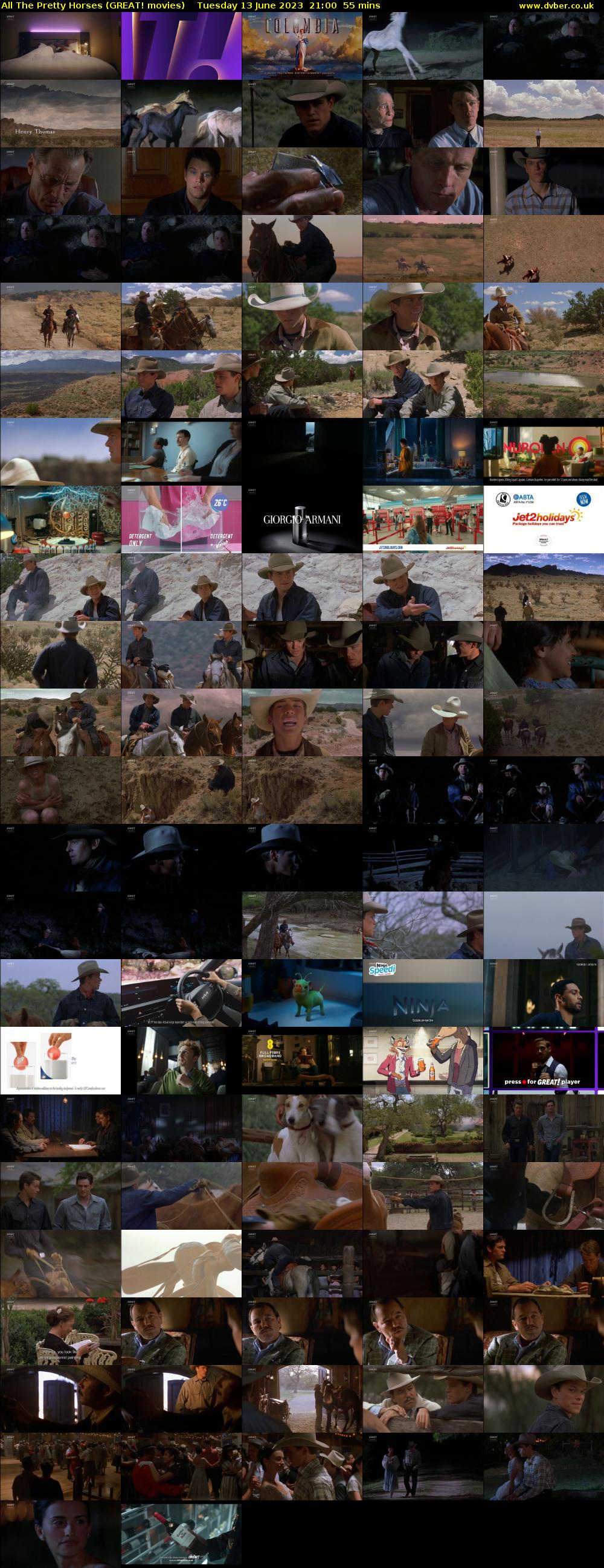 All The Pretty Horses (GREAT! movies) Tuesday 13 June 2023 21:00 - 21:55
