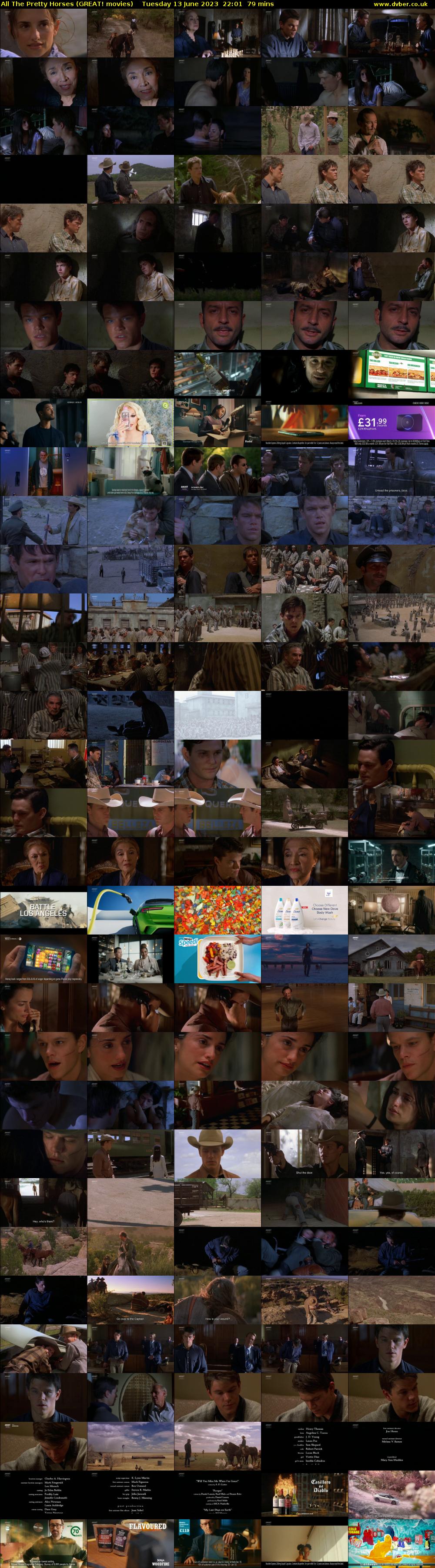 All The Pretty Horses (GREAT! movies) Tuesday 13 June 2023 22:01 - 23:20