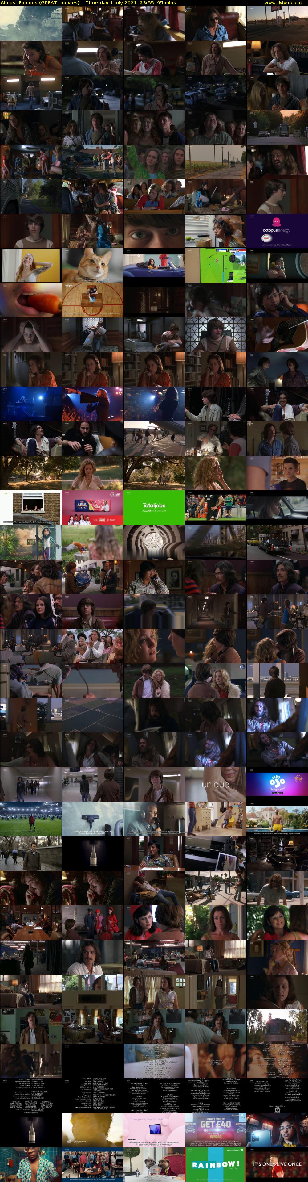Almost Famous (GREAT! movies) Thursday 1 July 2021 23:55 - 01:30