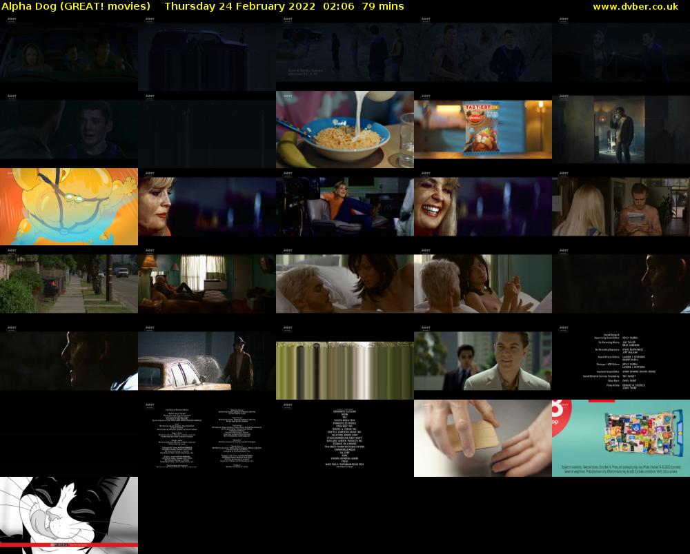 Alpha Dog (GREAT! movies) Thursday 24 February 2022 02:06 - 03:25