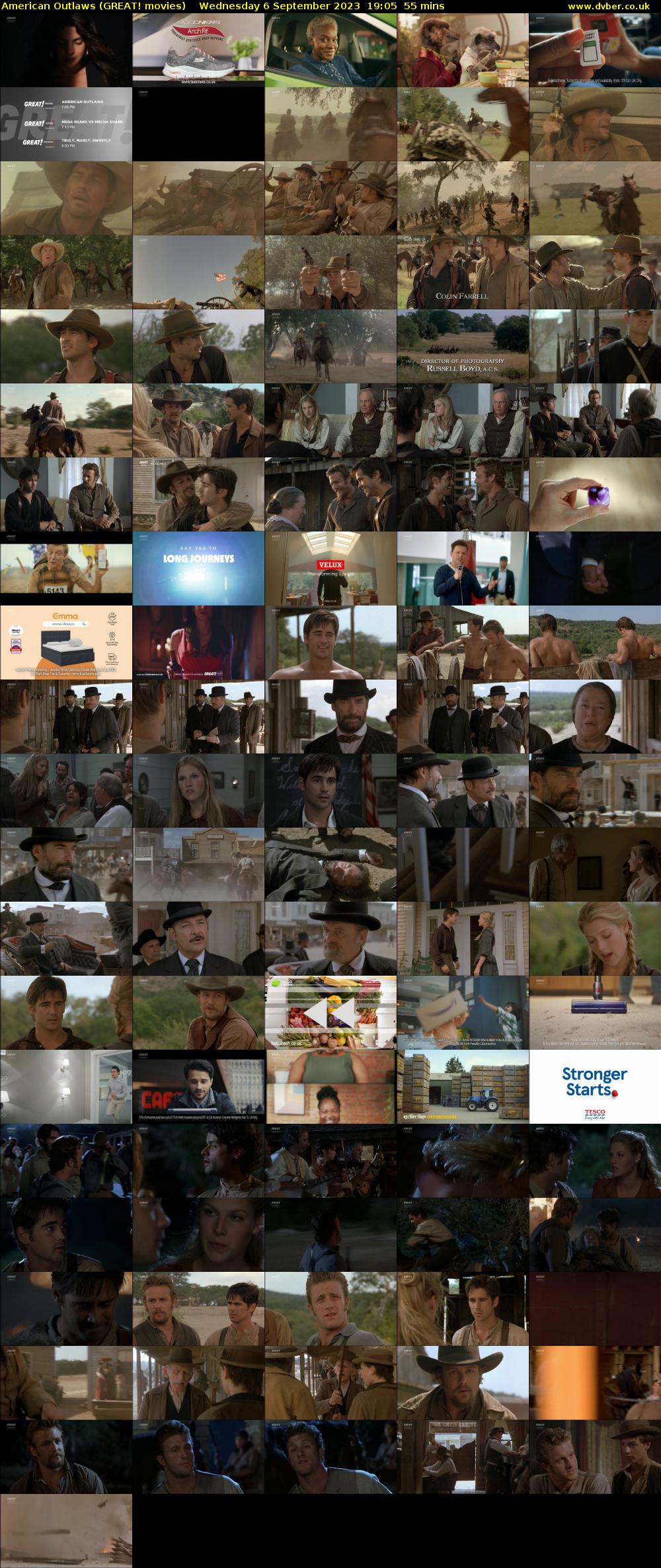 American Outlaws (GREAT! movies) Wednesday 6 September 2023 19:05 - 20:00
