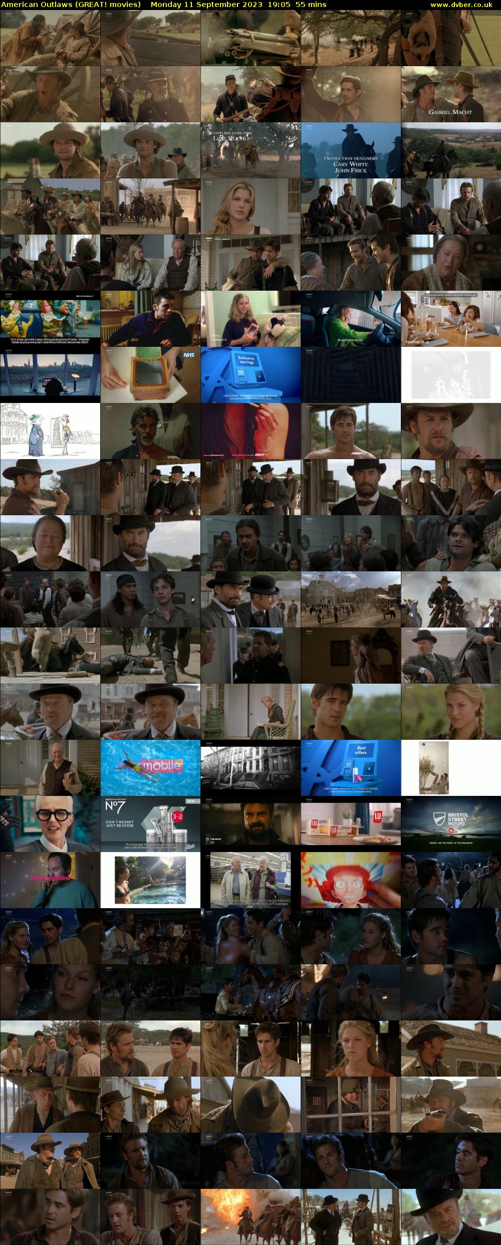American Outlaws (GREAT! movies) Monday 11 September 2023 19:05 - 20:00