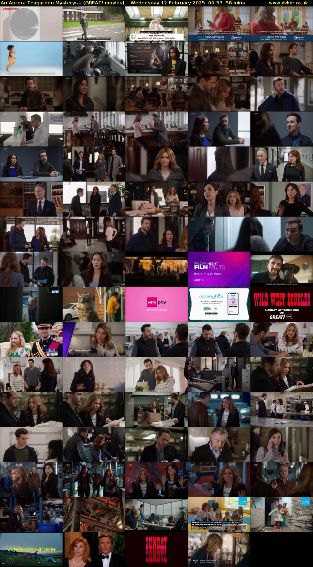 An Aurora Teagarden Mystery:... (GREAT! movies) Wednesday 12 February 2025 09:57 - 10:55