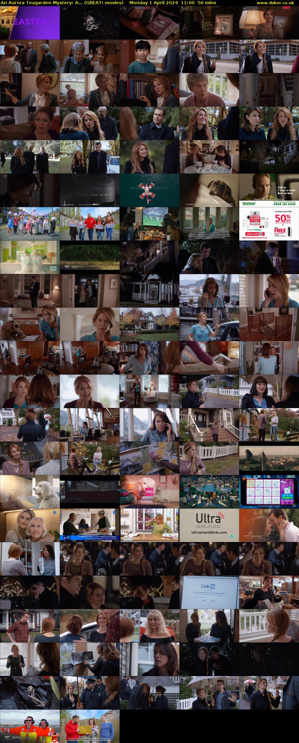 An Aurora Teagarden Mystery: A... (GREAT! movies) Monday 1 April 2024 11:00 - 11:56